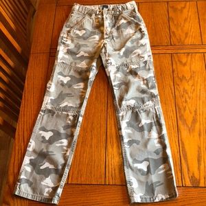 Gap kids camouflage cargo pants, size 12